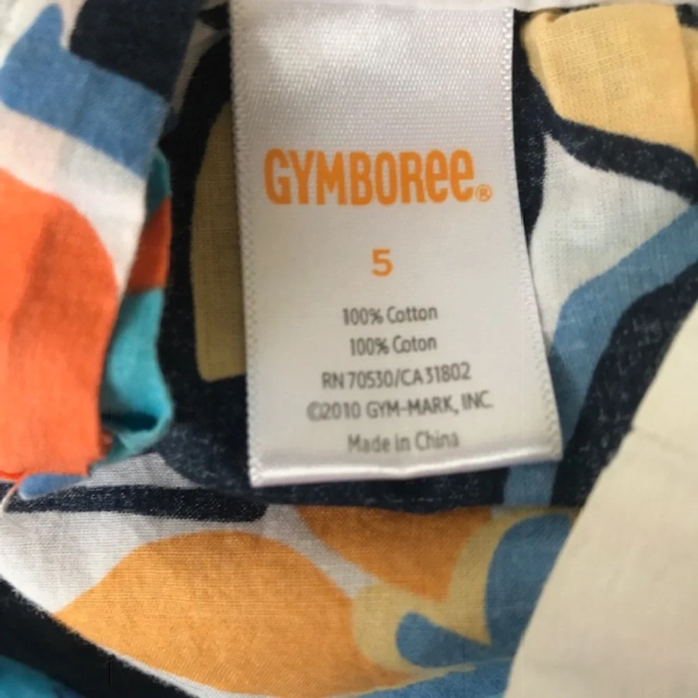 Gymboree Floral Top Batwing Sleeves Embellished
